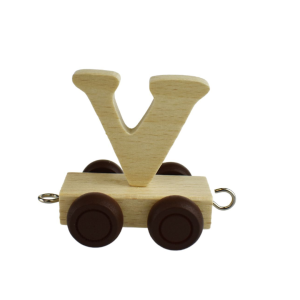 V - for Wooden Name Train
