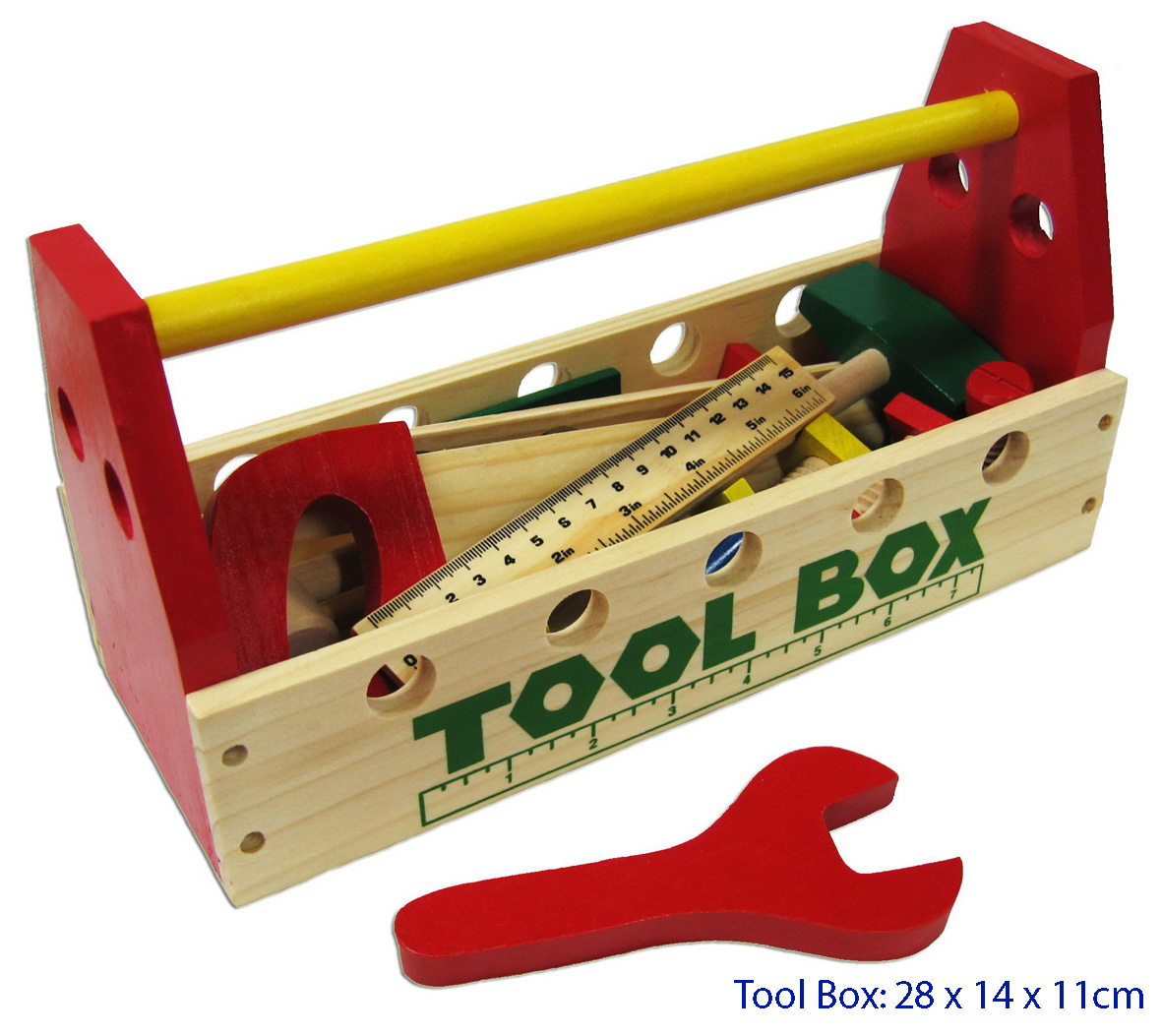 TOOL BOX W/WOODEN TOOLS