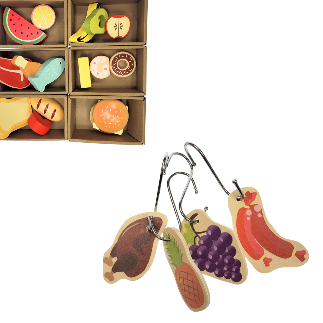 Wooden Grocery Store Stand on Wheels - 6