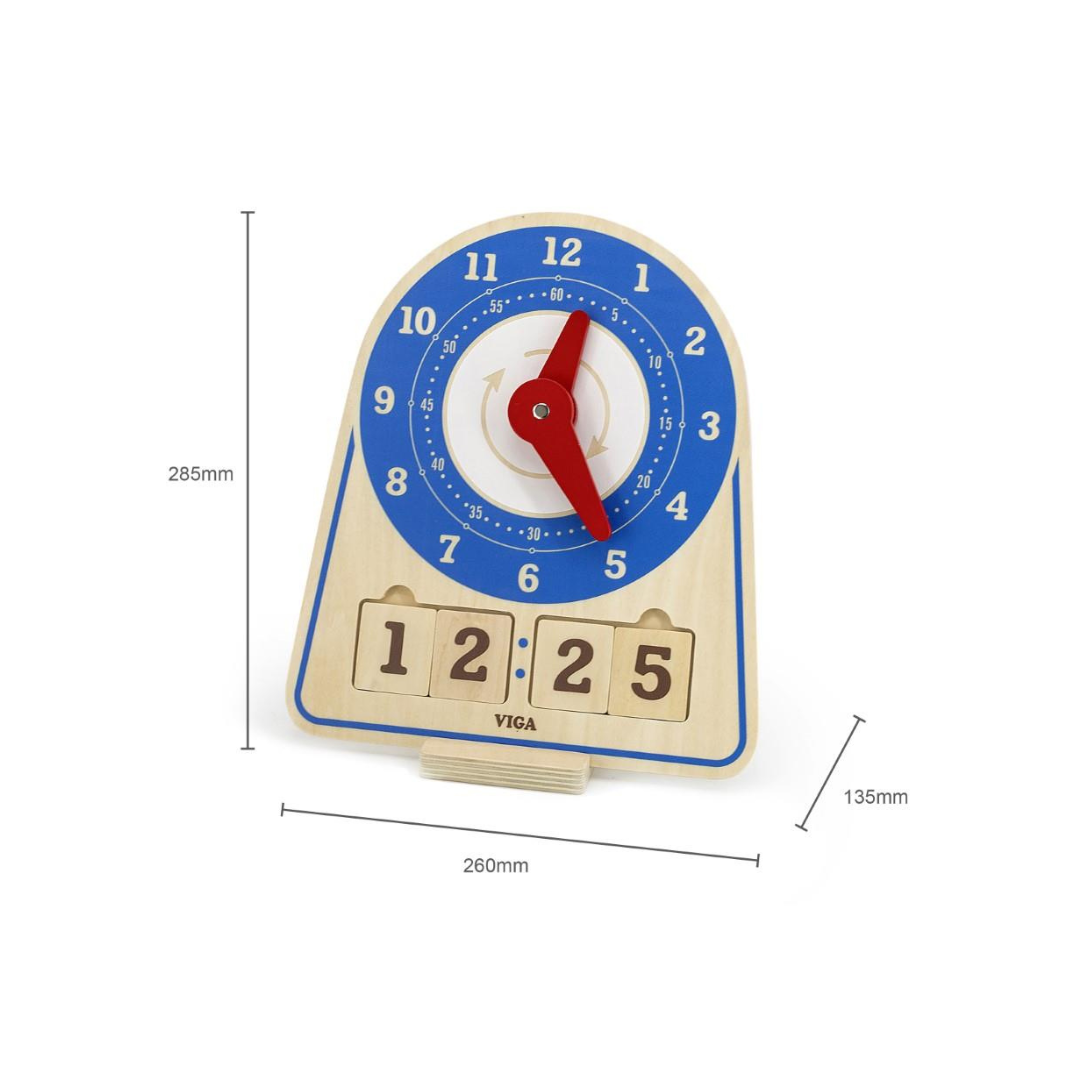 Wooden Learning Time Clock - 2