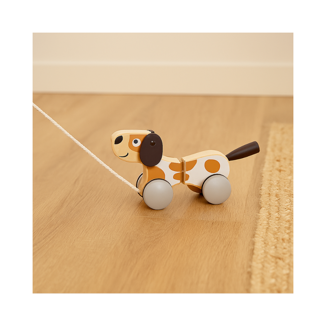 Wooden Pull Along Puppy (1)