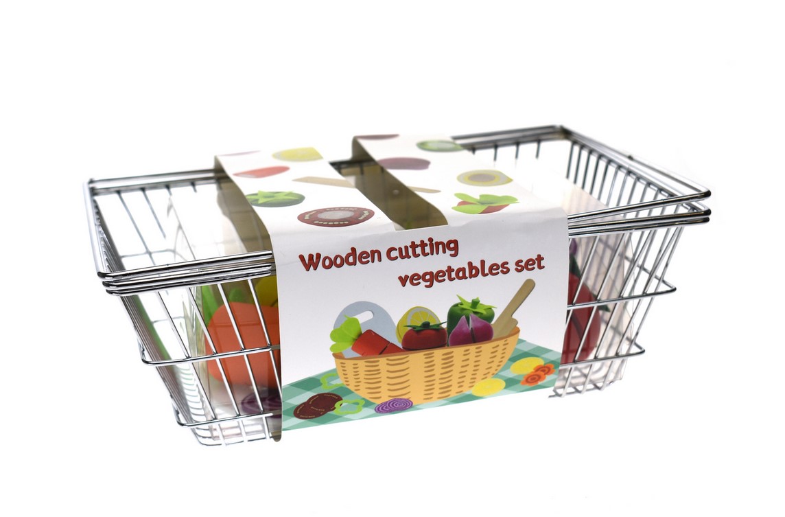 Wooden-Veggie-Cutting-set-with-metal-basket-1